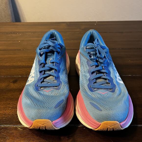 Hoka Bondi 8 Running Shoes Women’s Size 11B Coastal Sky Nice No Insoles - Picture 2 of 7